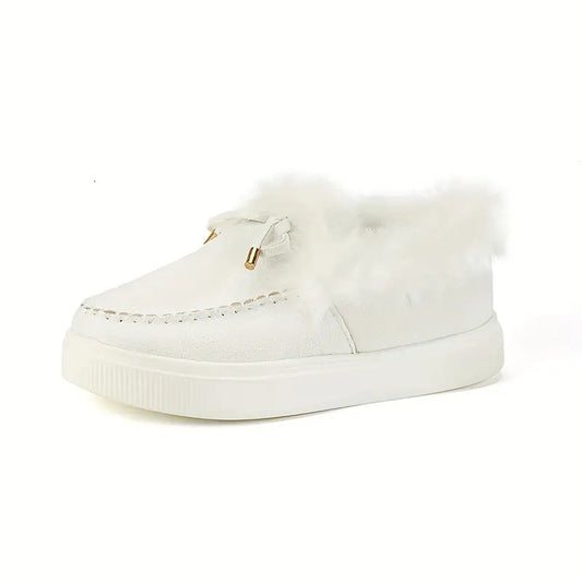 Women's Warm Winter Moccasin Ankle Bootie
