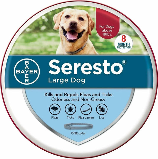 Seresto Flea and Tick Collar For Small, Large Dogs & Cats 8 Months Protection