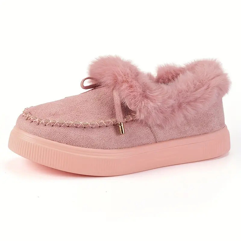 Women's Warm Winter Moccasin Ankle Bootie