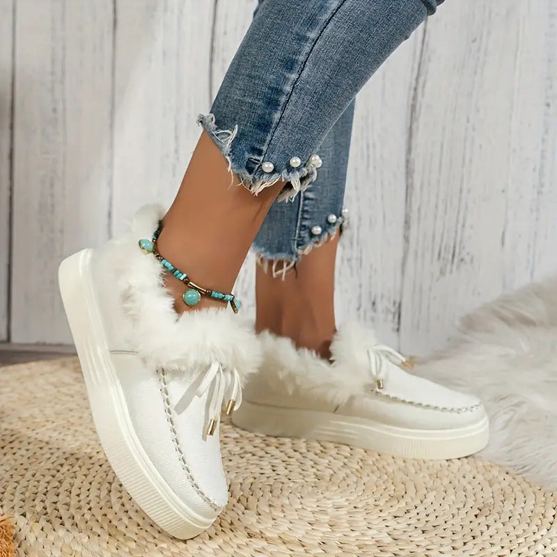 Women's Warm Winter Moccasin Ankle Bootie