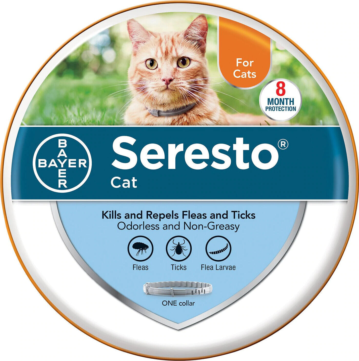 Seresto Flea and Tick Collar For Small, Large Dogs & Cats 8 Months Protection