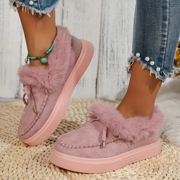 Women's Warm Winter Moccasin Ankle Bootie