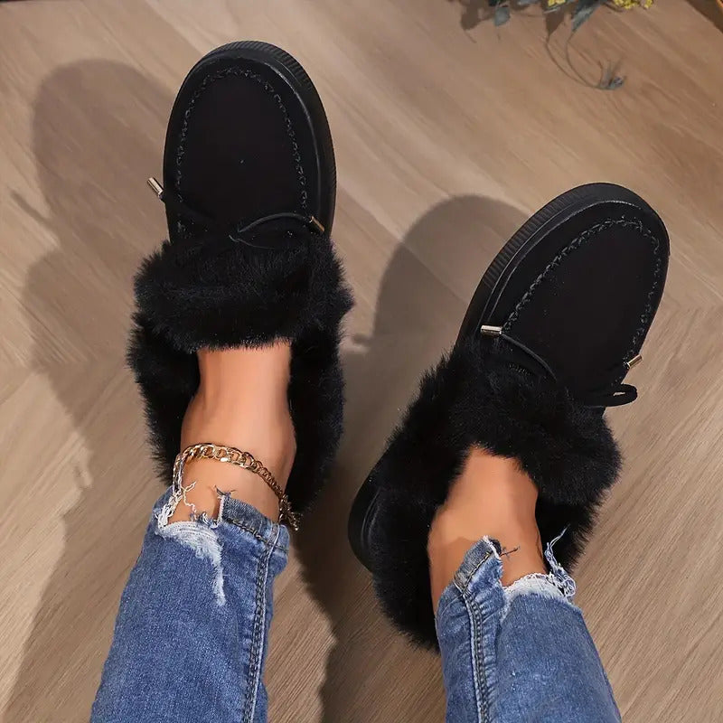 Women's Warm Winter Moccasin Ankle Bootie