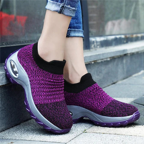 Breathable No-Tie Stretch Shoes