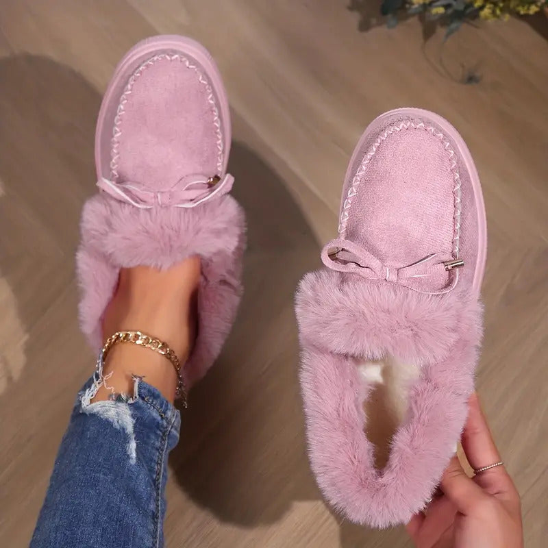 Women's Warm Winter Moccasin Ankle Bootie