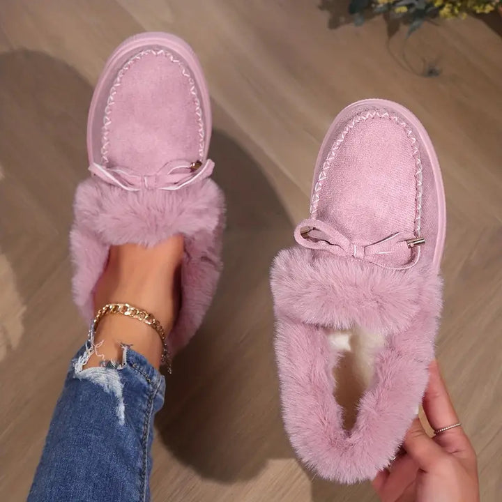 Women's Warm Winter Moccasin Ankle Bootie